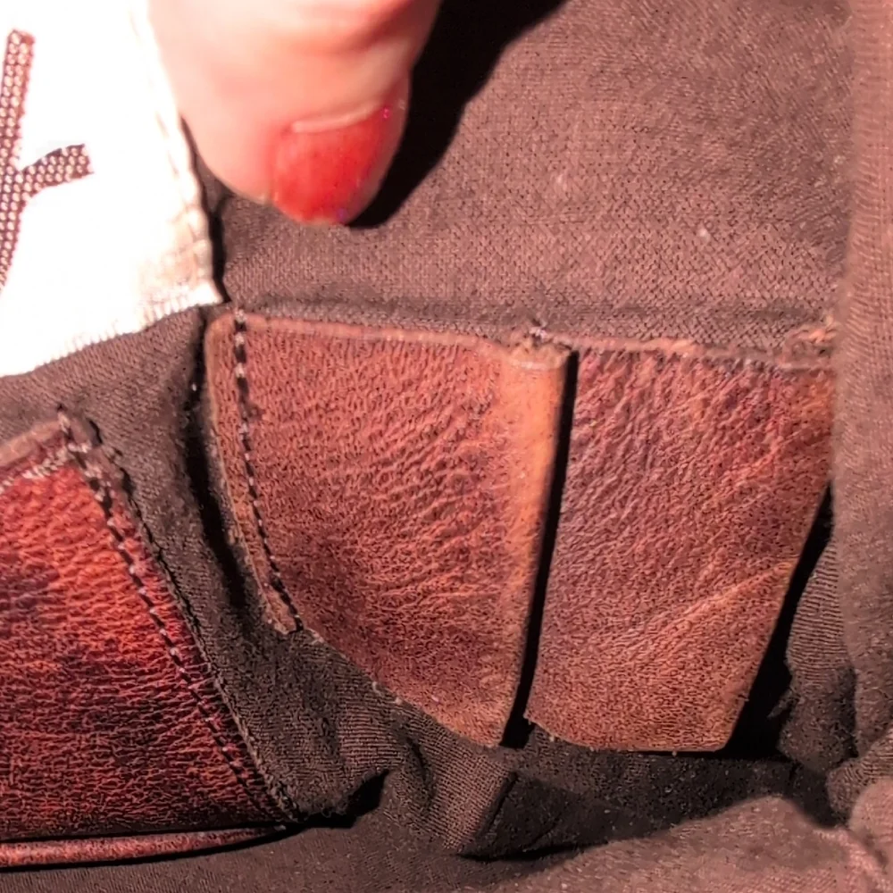Scully Dark Brown Leather Messenger Bag
